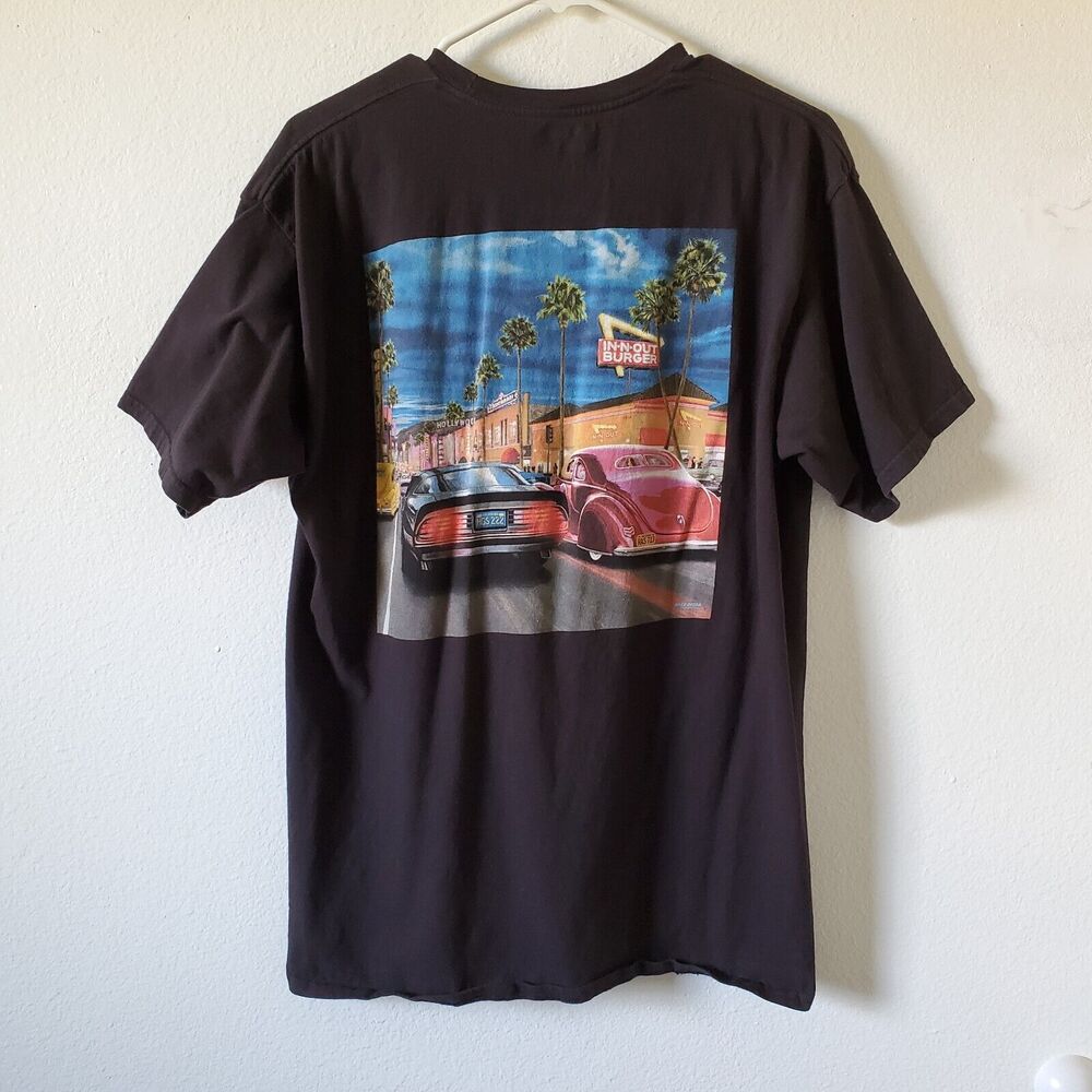 In-N-Out Burger Arizona T-Shirt Unisex L Black Short Sleeve Crew Top Hot Rods